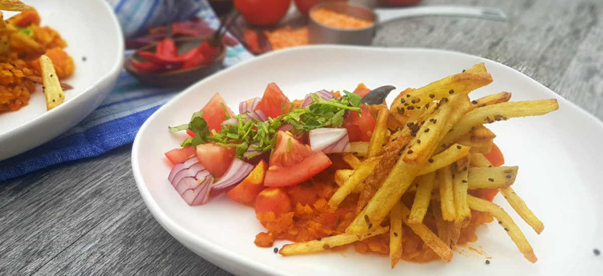 Sambar Dahl with Bengali Potatoes