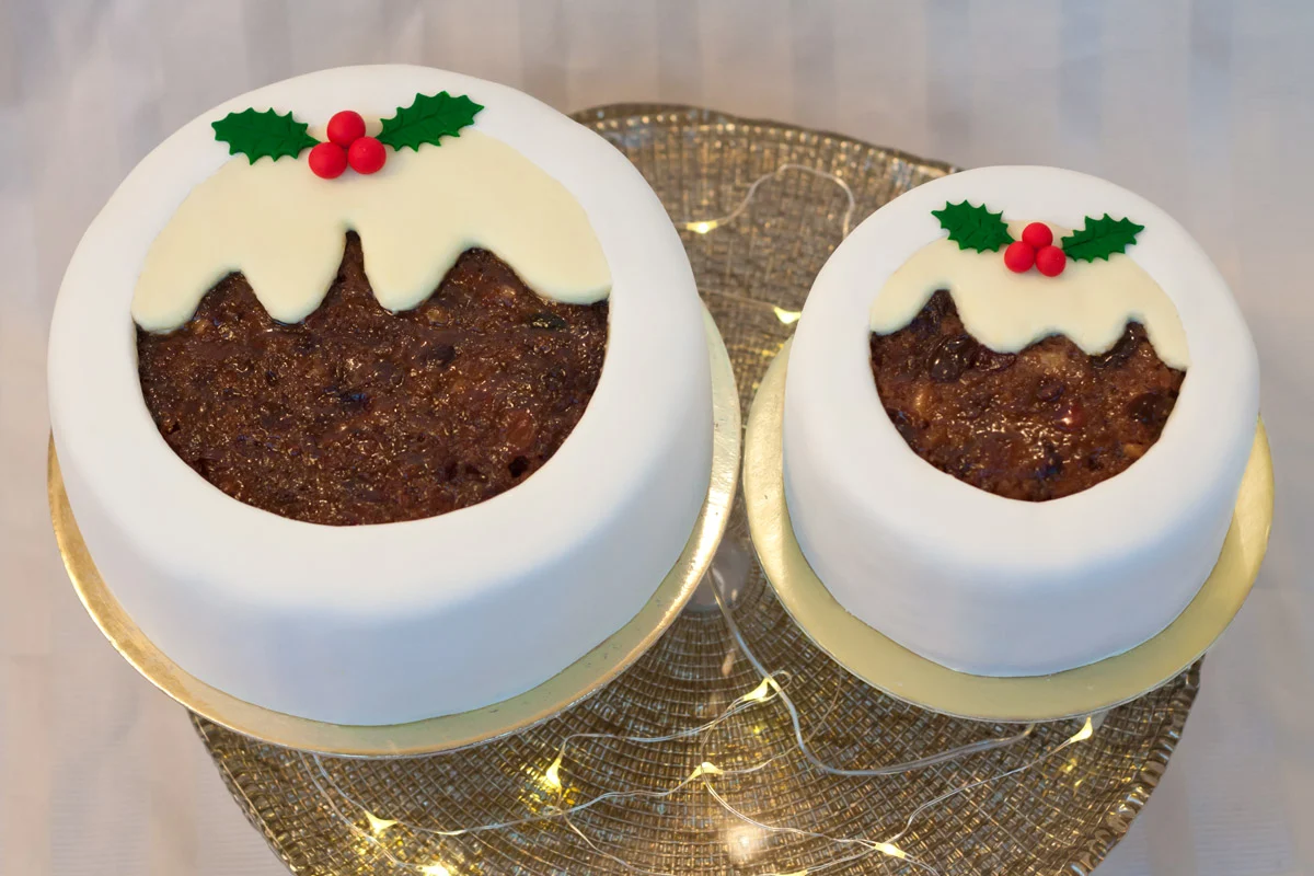Preorder - Aureate Artisan Foods - Vegan Christmas Pudding Cake - 12.5cm x 7.5cm - serves 10 - Image 2