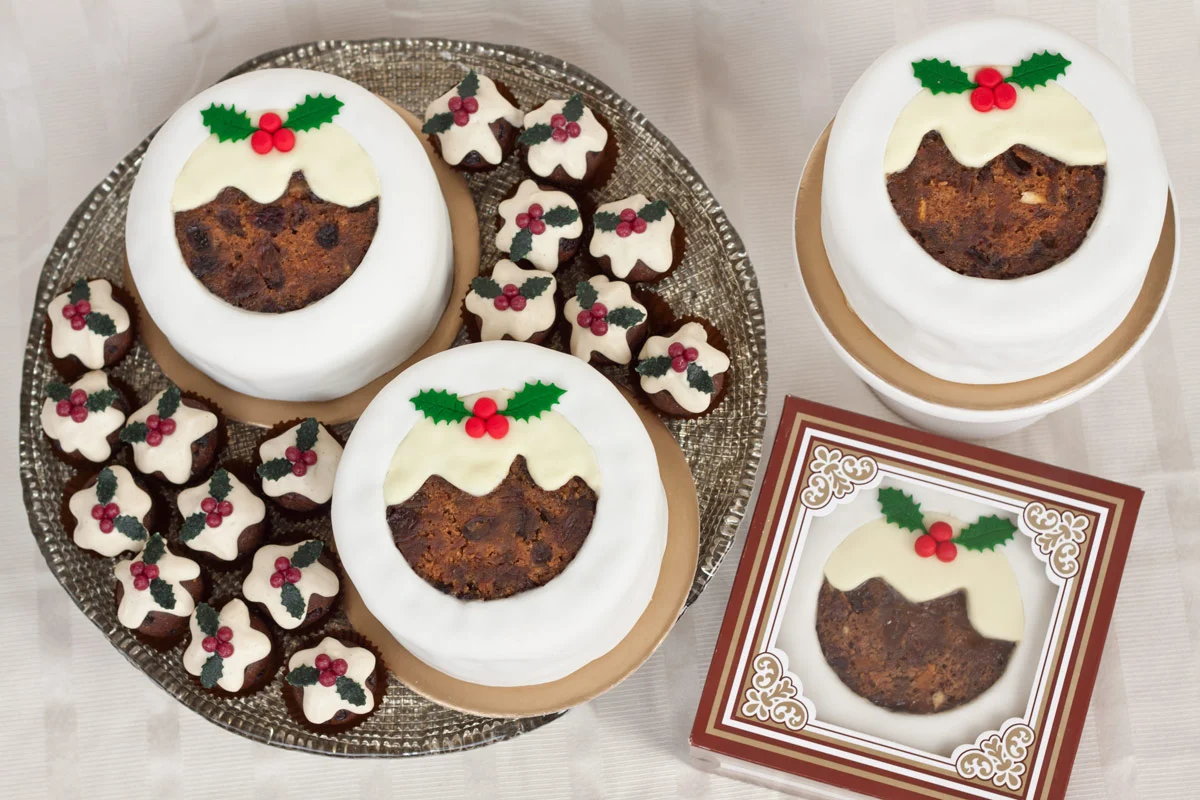 Preorder - Aureate Artisan Foods - Vegan Christmas Pudding Cake - 12.5cm x 7.5cm - serves 10