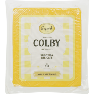Superb Vegan Colby Cheese - 1kg